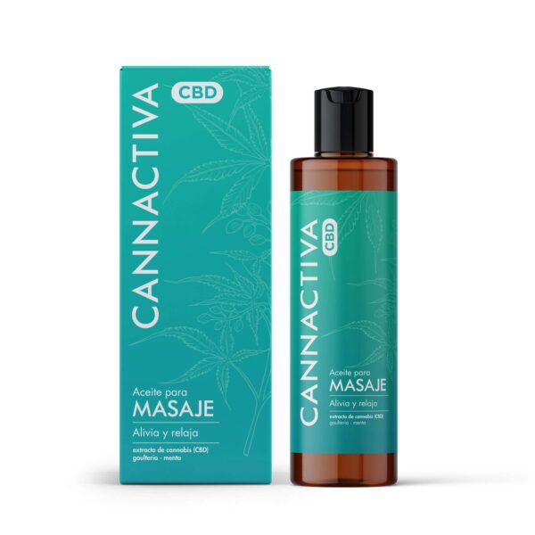 Aceite de masaje CBD, alivia y relaja 200 ml